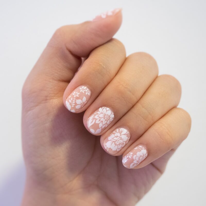 White Peonies Overlay