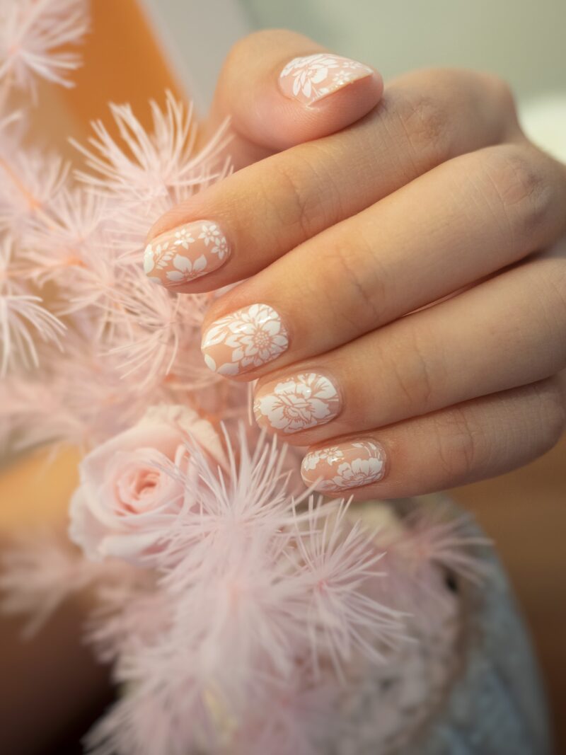 White Peonies Overlay