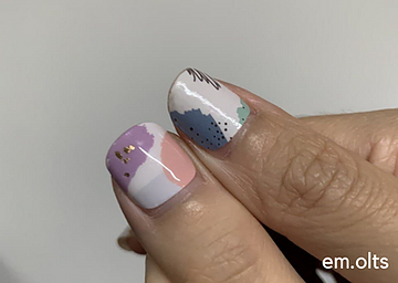 emolts nayls nail wrap review with and without gel top coat