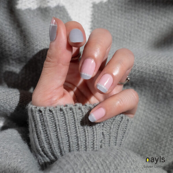 Silver Lining nail wraps